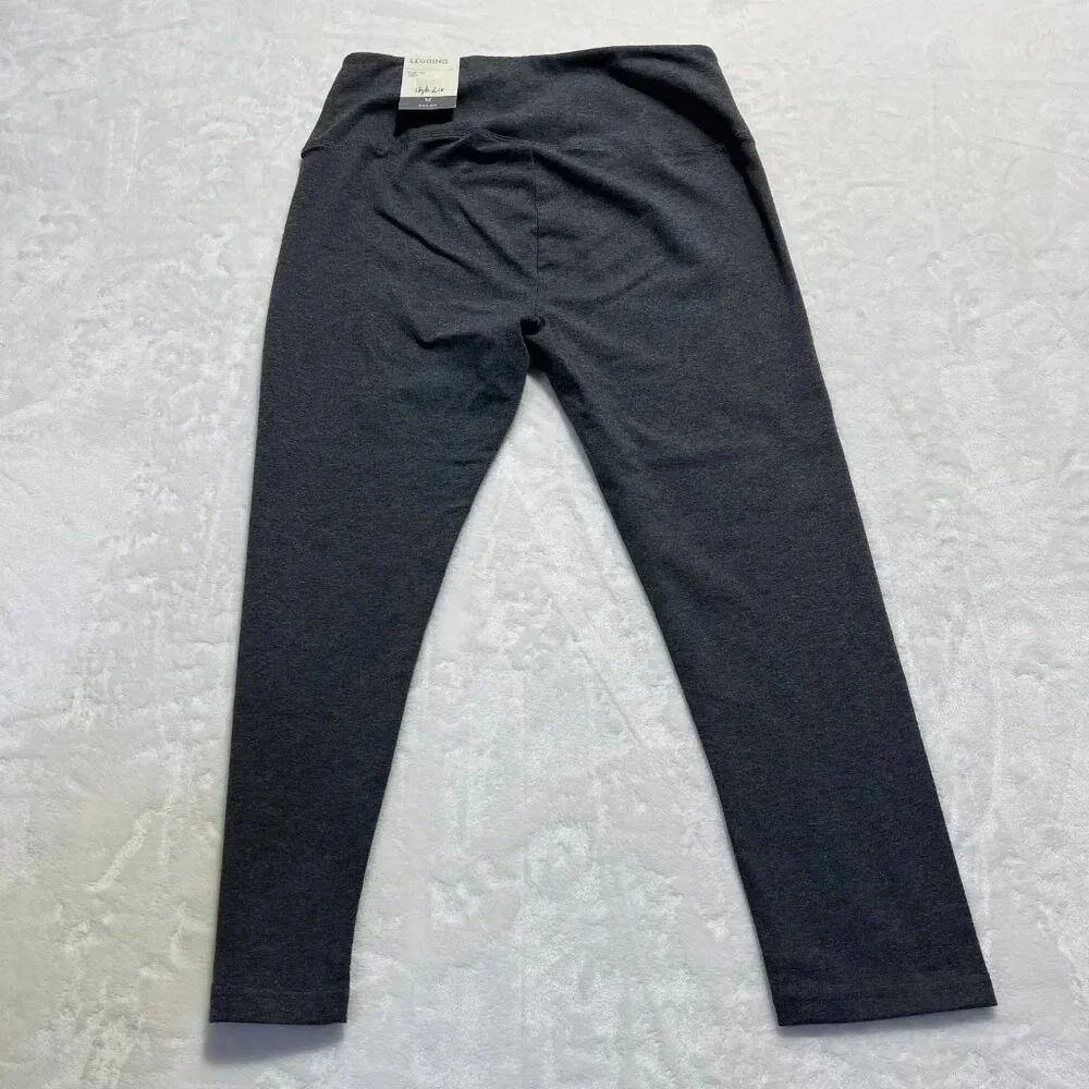 Style & Co Women’s High-Rise Capri Leggings Charcoal Medium NWT - Picture 2 of 11